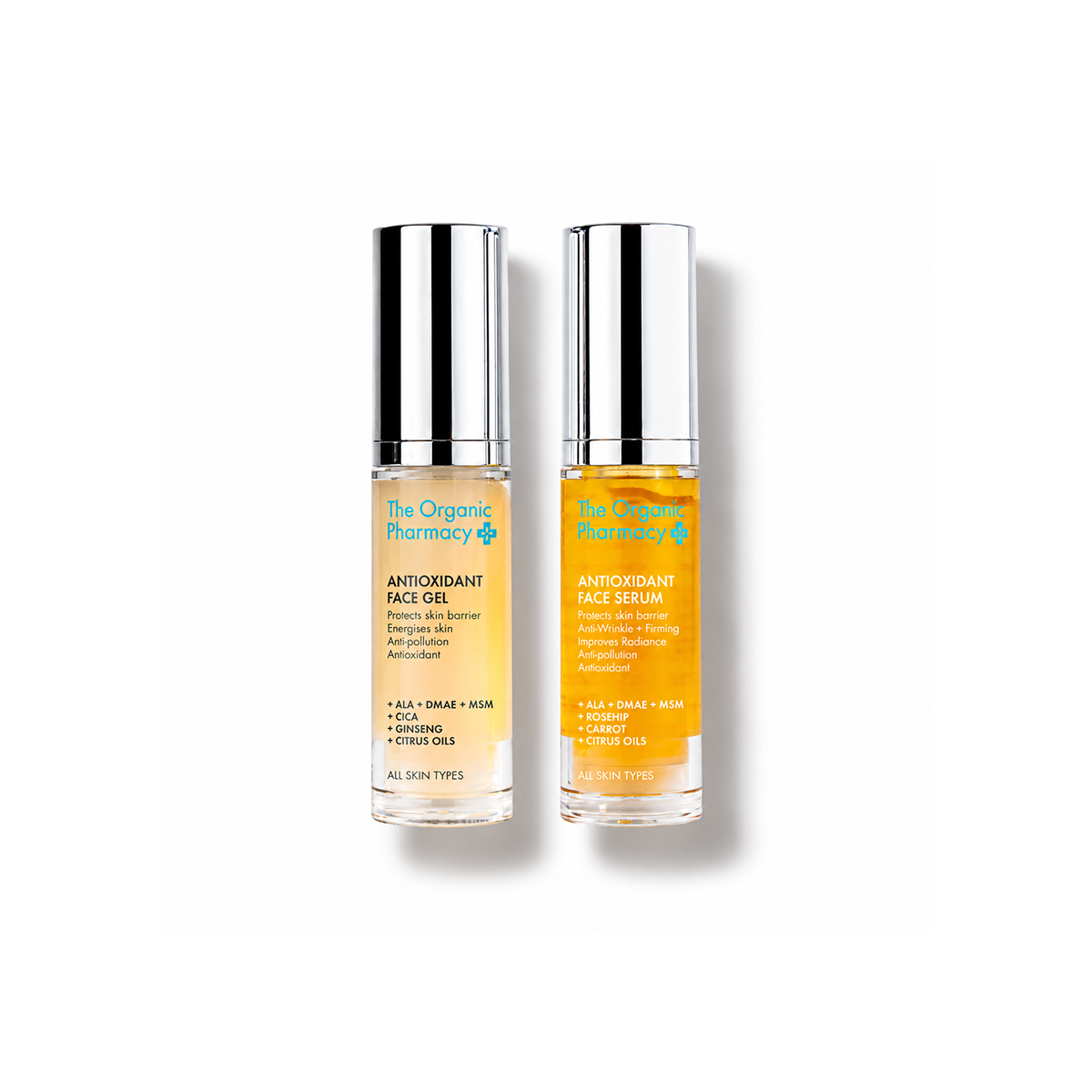 The Organic Pharmacy Antioxidant Duo Mini Reiseset mit zwei Mini-Flaschen (2 x 5 ml)