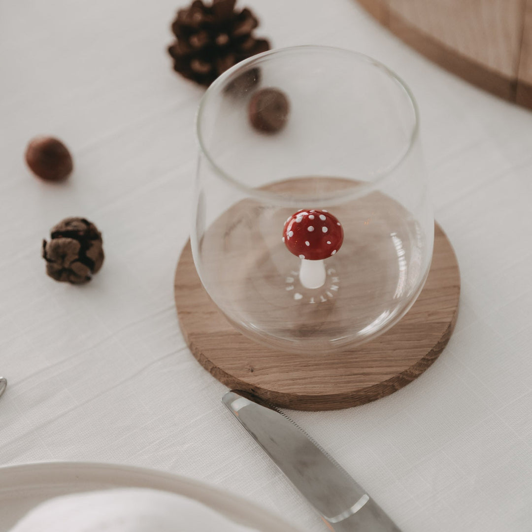 Trinkglas 3D-Figur PILZ von Eulenschnitt North Glow