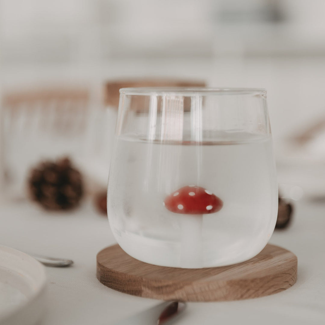 Trinkglas 3D-Figur PILZ von Eulenschnitt North Glow