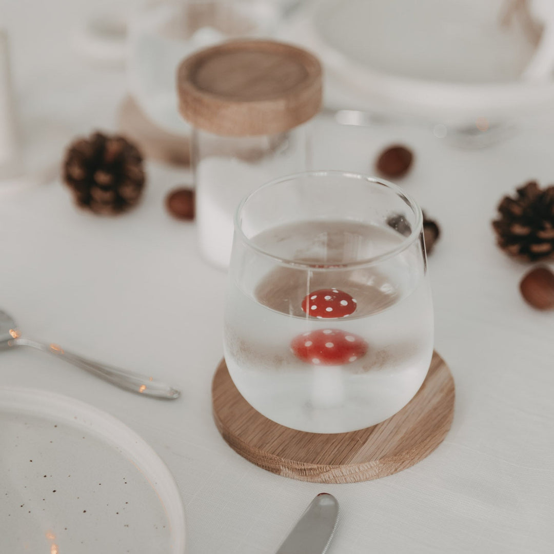 Trinkglas 3D-Figur PILZ von Eulenschnitt North Glow