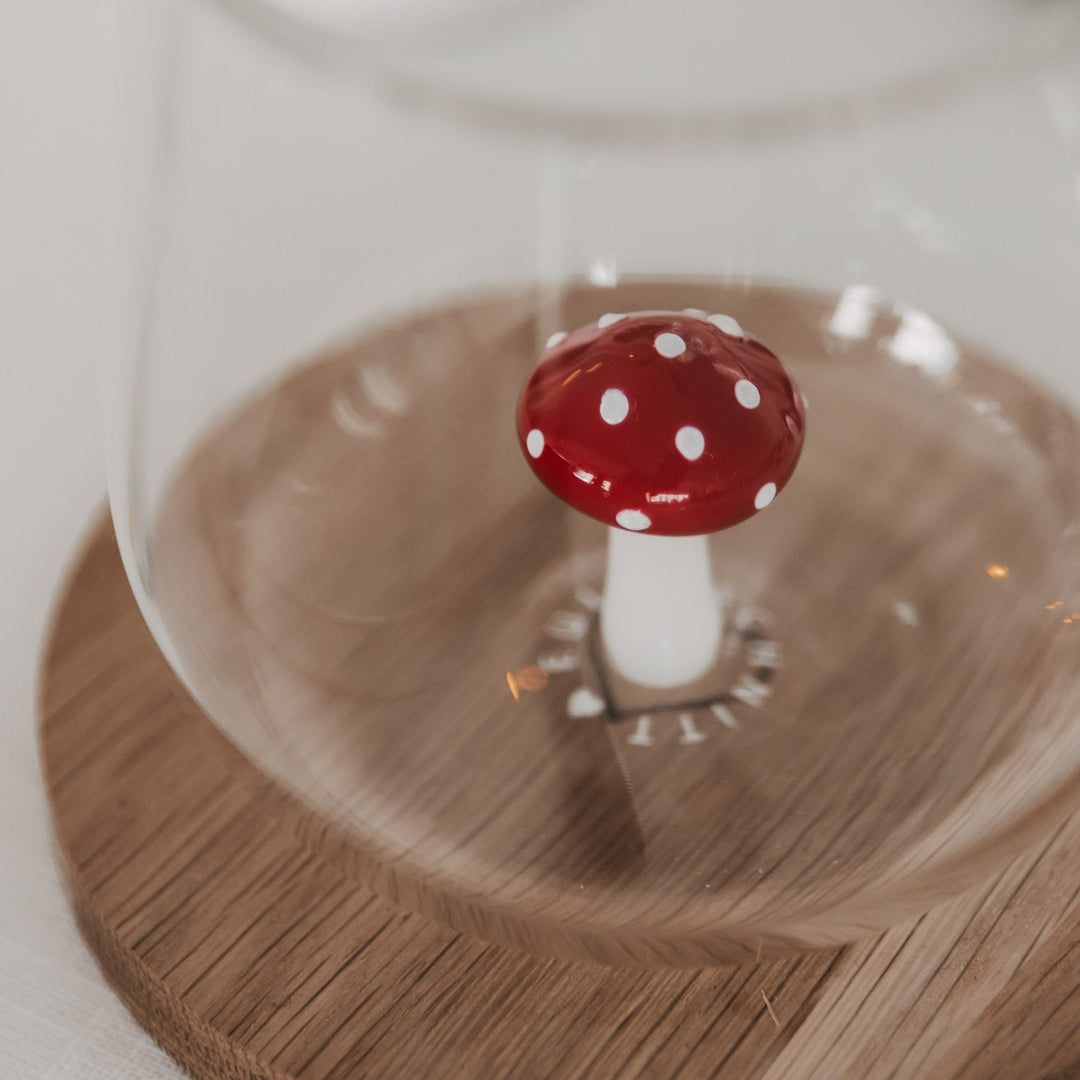 Trinkglas 3D-Figur PILZ von Eulenschnitt North Glow