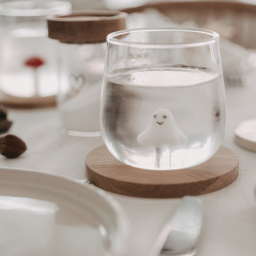 Trinkglas mit 3D-Figur GEIST von Eulenschnitt North Glow