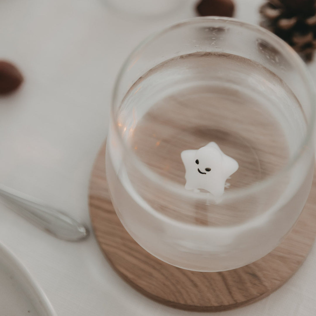 Trinkglas mit 3D-Figur GEIST von Eulenschnitt North Glow