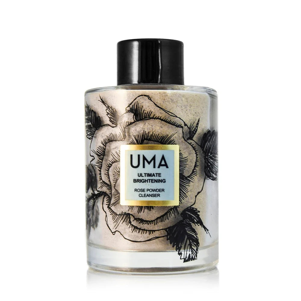 UMA Ultimate Brightening Rose Powder Cleanser – natürlicher Reinigungspuder mit Rosenblüten.