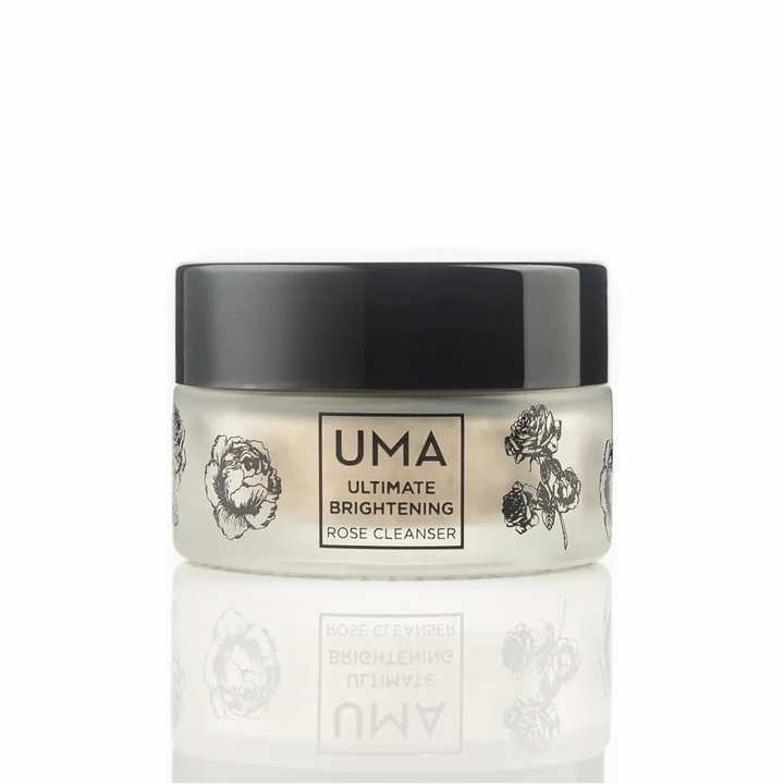 Natürlicher Rose Powder Cleanser von UMA für strahlende Haut in kleiner Variante (20ml).