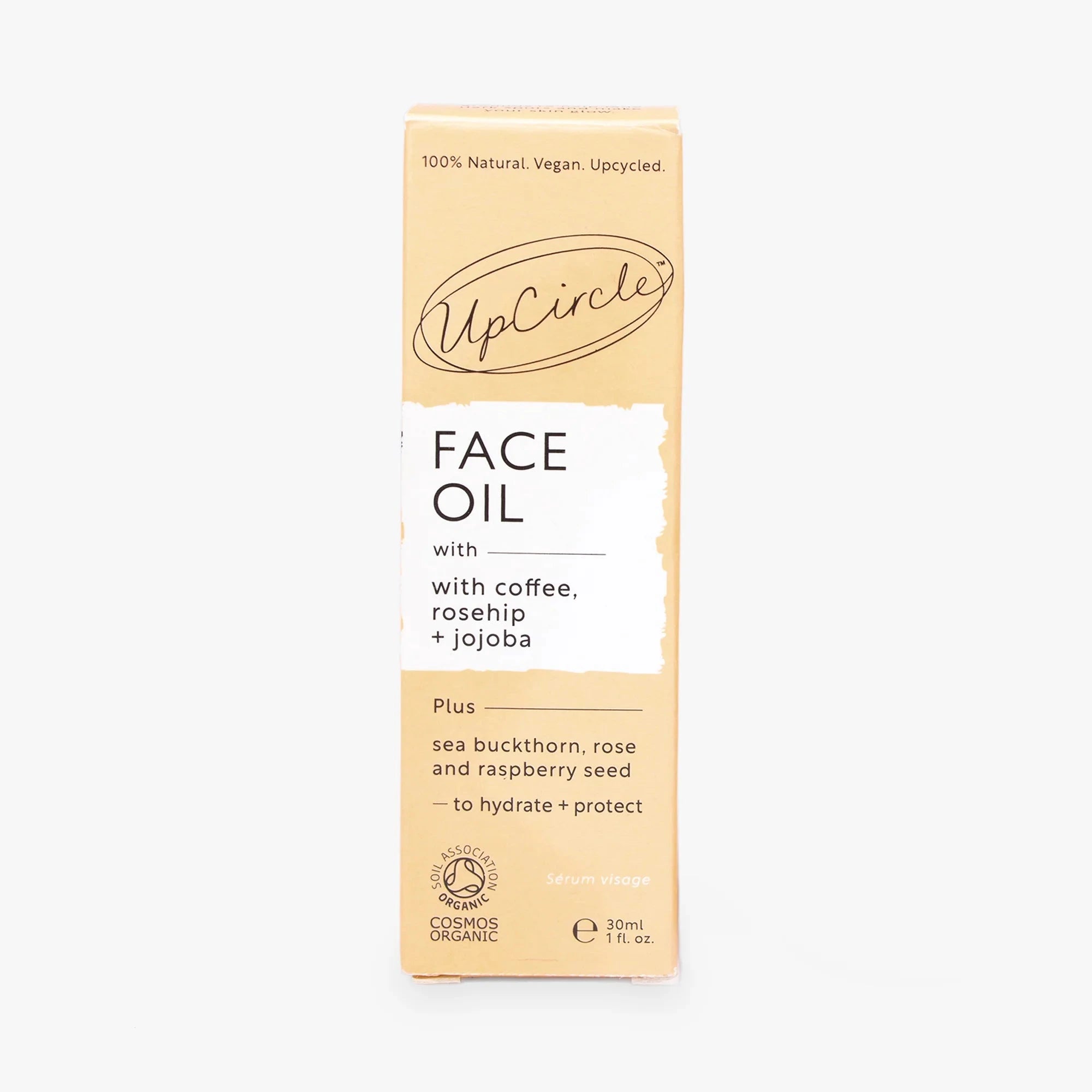 Organic Face Oil mit Kaffeeöl, Sanddorn und Antioxidantien von UpCircle (30ml)
