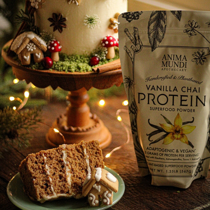 Vanilla Chai Pflanzliches Protein mit Adaptogenen | Anima Mundi