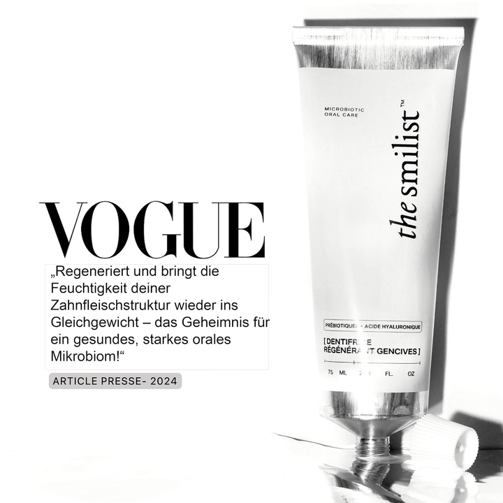 the smilist | PREBIOTICS + HYALORONIC ACID - Microbiotic Gum Care | regenerating toothpaste