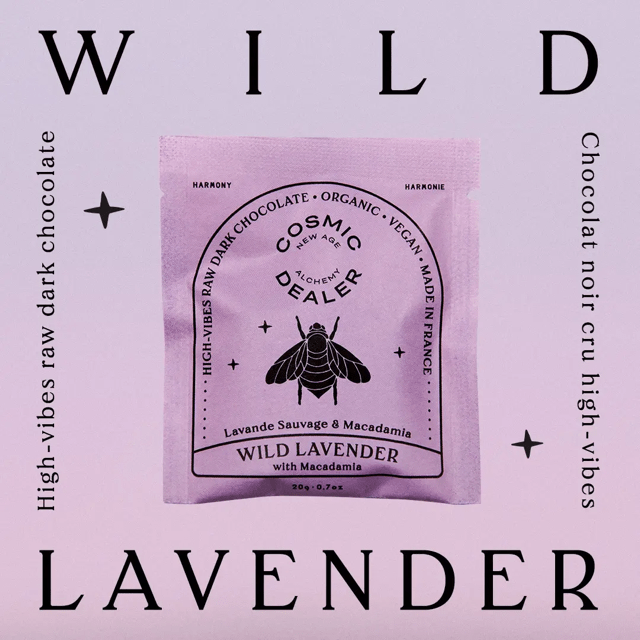 WILD LAVENDER & MACADAMIA 4er Box Chakra Schokolade - COSMIC DEALER