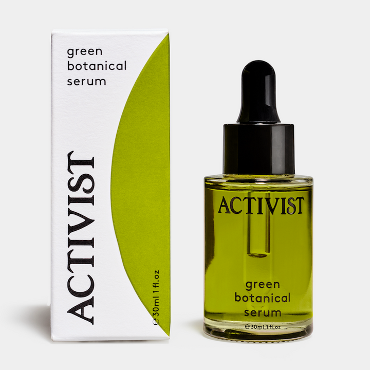 ACTIVIST Green Botanical Serum Flasche mit Verpackung
