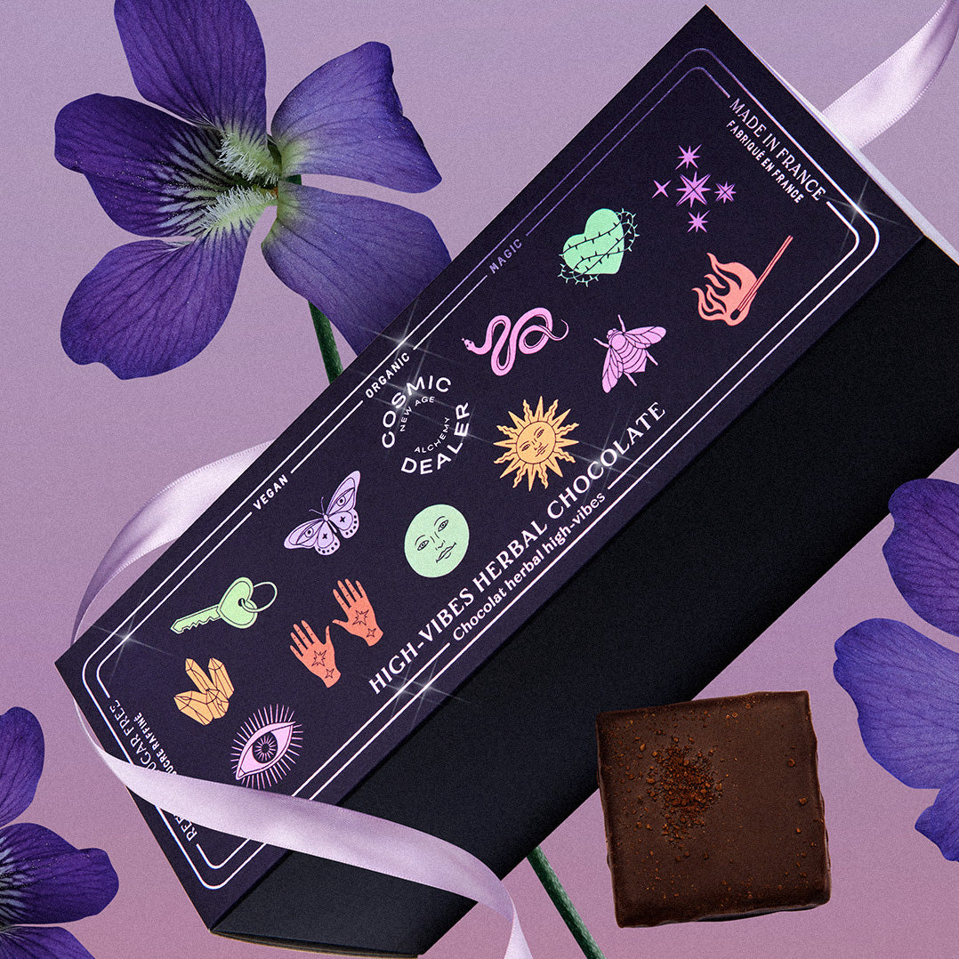 Cosmic Dealer Geschenkbox - 20 Mini Schokoladen verschiedener Geschmacksrichtungen North Glow