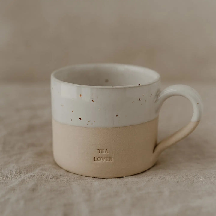 Eulenschnitt Teetasse "Tea Lover", handgefertigt aus Keramik