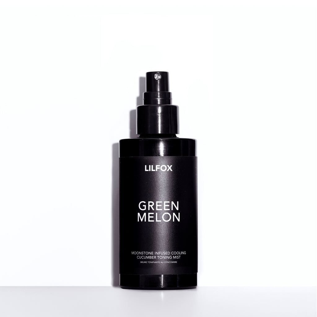 Lilfox Green Melon Toner schwarze Flasche vor weißem Flakon North Glow