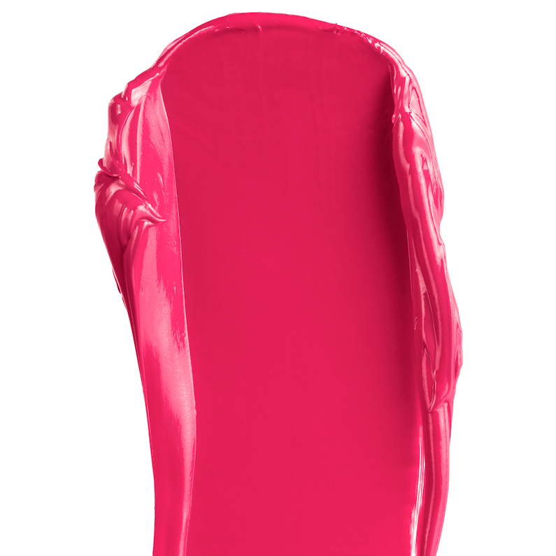 Texturbeispiel der All Over Colour Fuchsine auf weißem Untergrund.