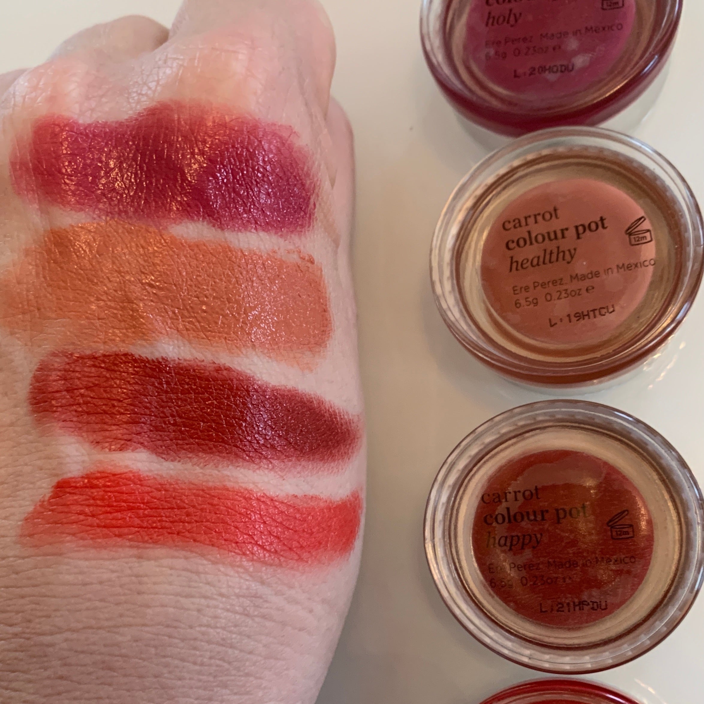 Carrot Colour Pots | Ere Perez -  Blush und Lippenfarbe