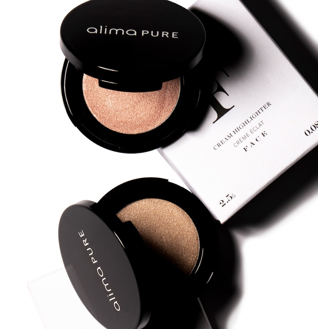 Creamy highlighters in 2 shades