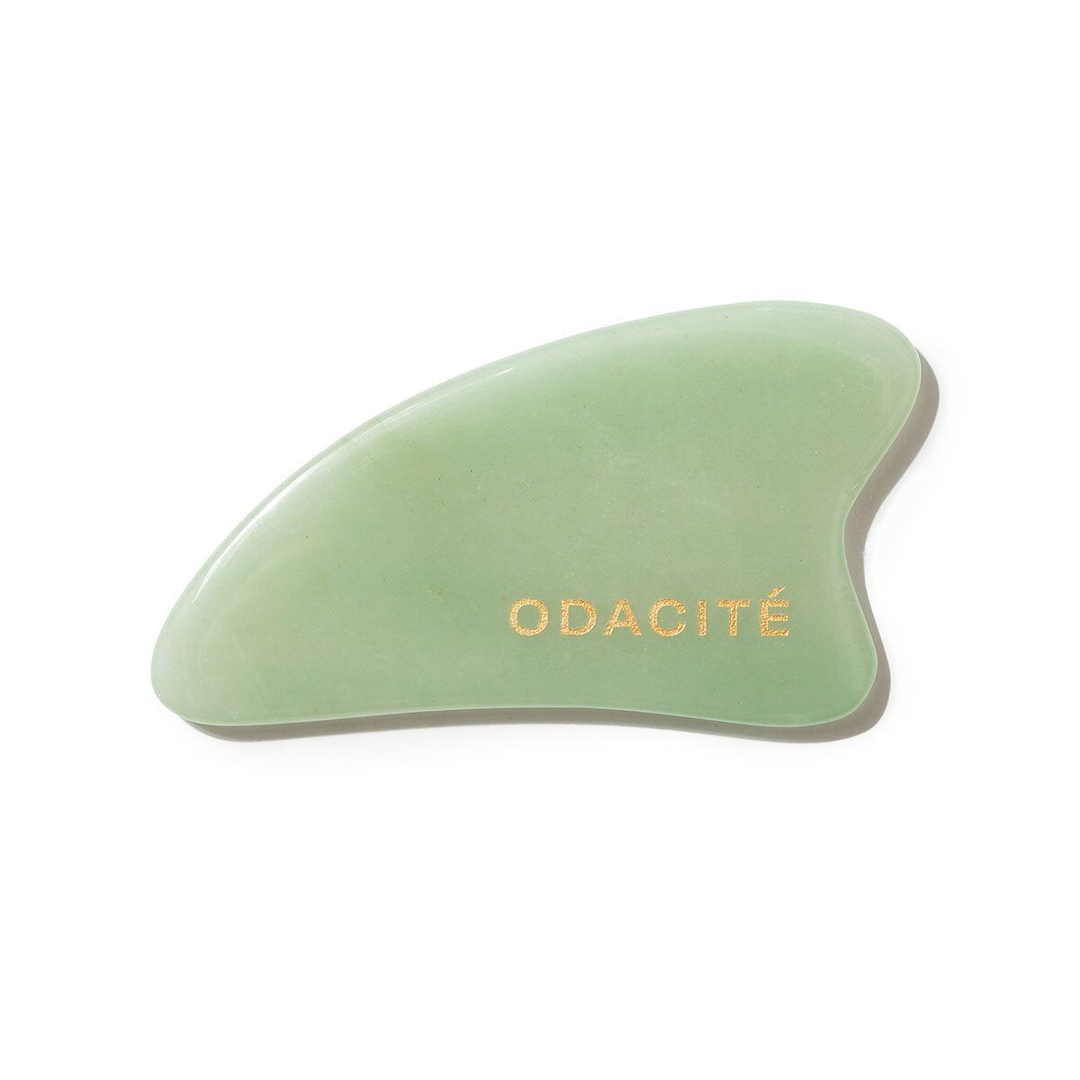 Schöner Crystal Contour Green Aventurine Gua Sha von Odacité