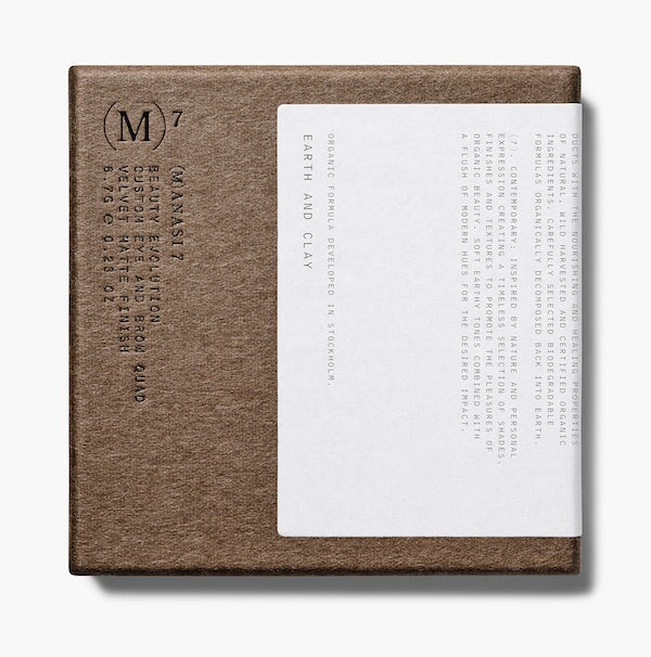Custom Eye & Brow Quad EARTH AND CLAY - MANASI 7 North Glow