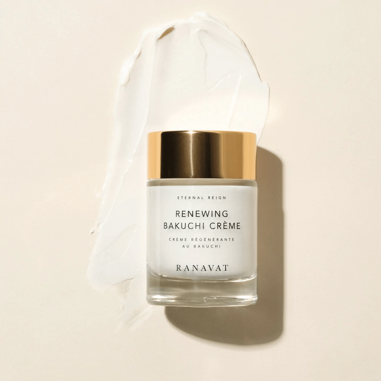 Ranavat Renewing Bakuchi Creme Konsistenz vor hellem Hintergrund