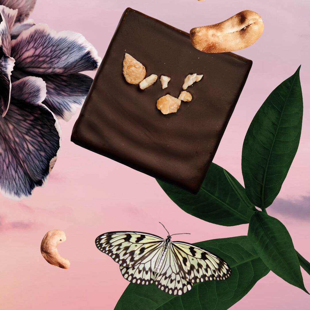 BOX of 20 - Botanical Box - 20 Mini Schokoladen - COSMIC DEALER Geschenbox