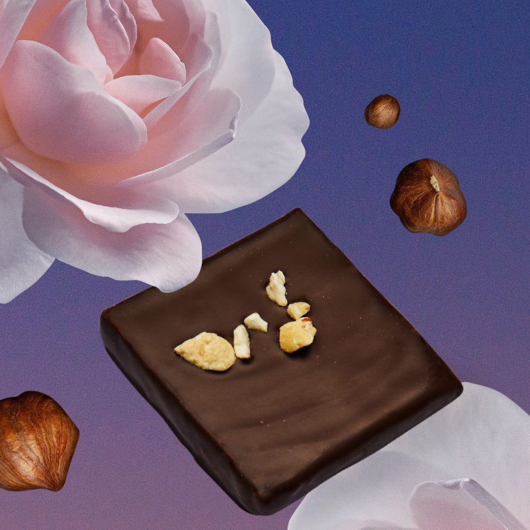 BOX of 20 - Botanical Box - 20 Mini Schokoladen - COSMIC DEALER Geschenbox