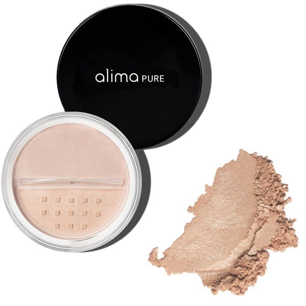 Mineral powder-based highlighter in 5 shades