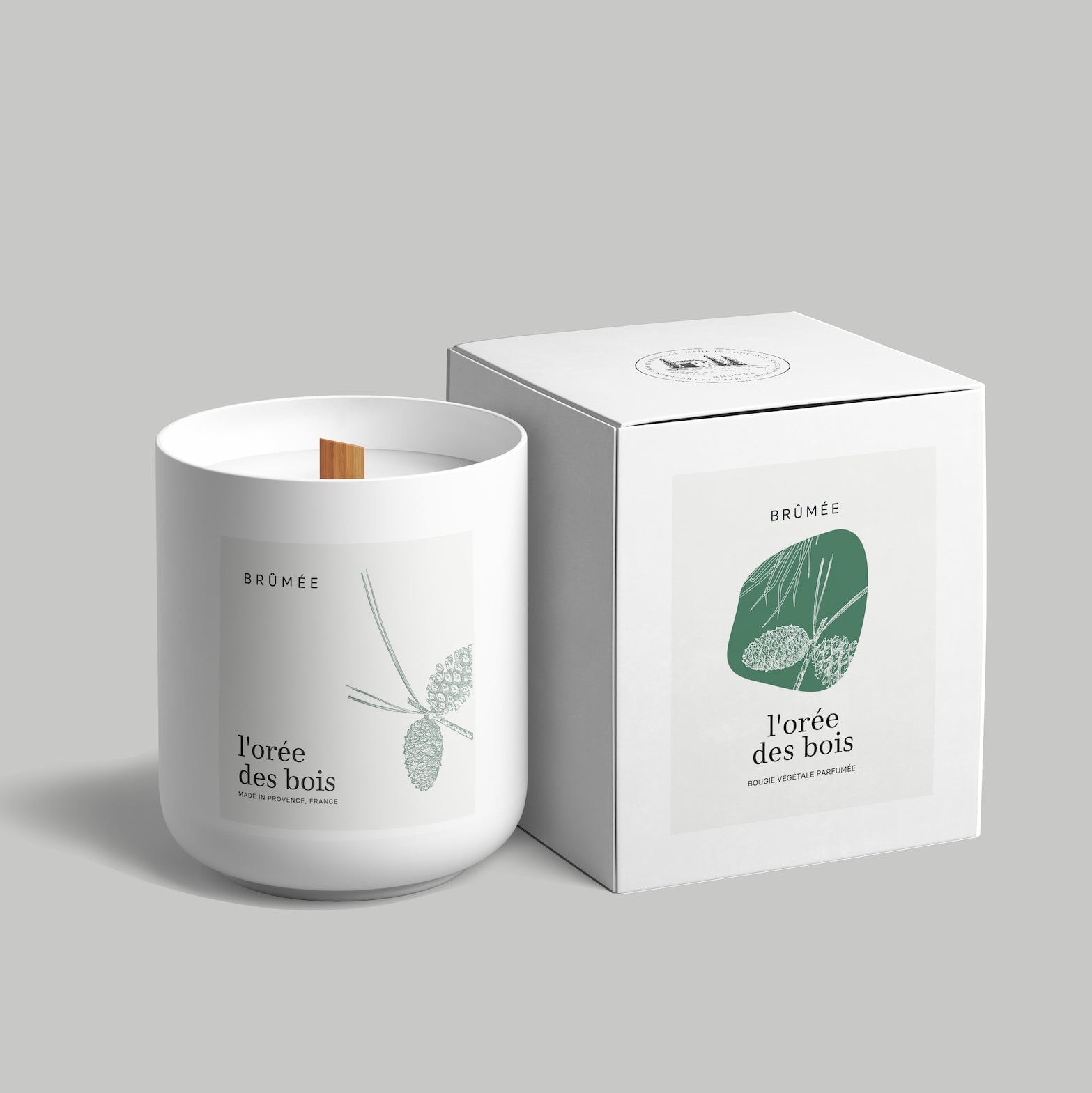 L'Orée des Bois -  Sommerkerze aus Pflanzenwachs mit dem Duft von Vetiver, Rose, Zimt & Amber