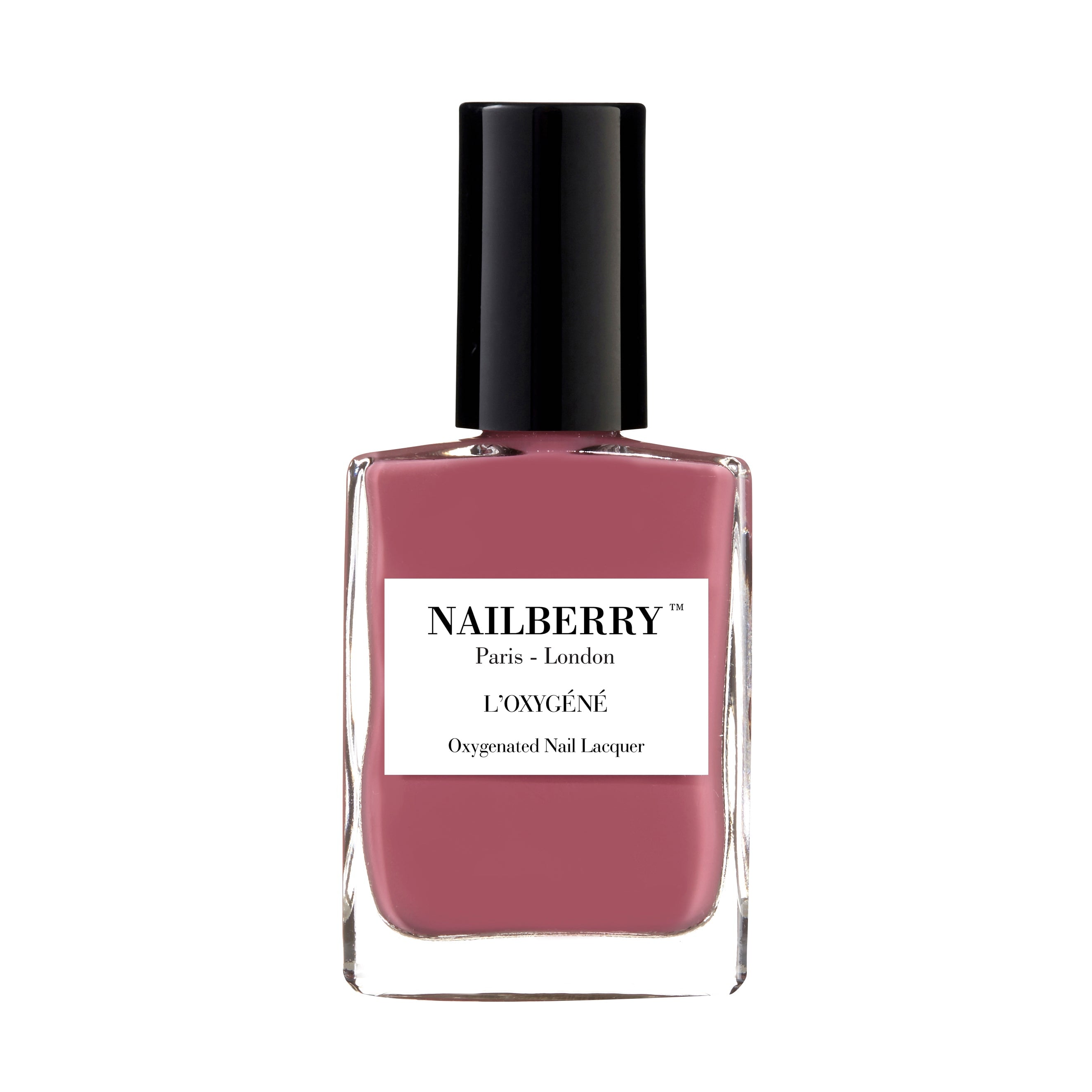 Nailberry Nagellackflasche Fashionista vor weißem Hintergrund.
