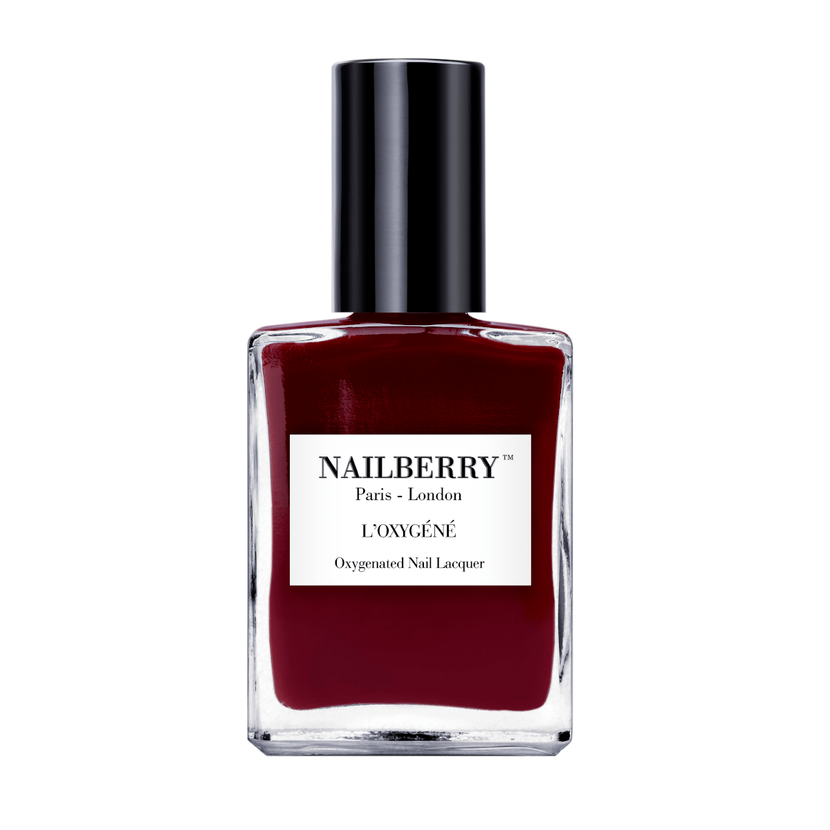Nailberry Nagellackflasche Grateful vor weißem Hintergrund.