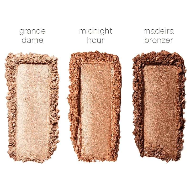 Farb- und Texturbeispiele der Luminizing Powder von RMS.