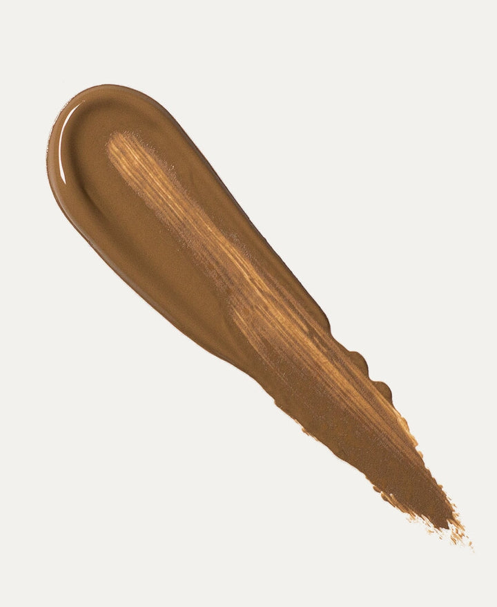 Texturbeispiel Oat Mild Foundation der Farbe Mocha.