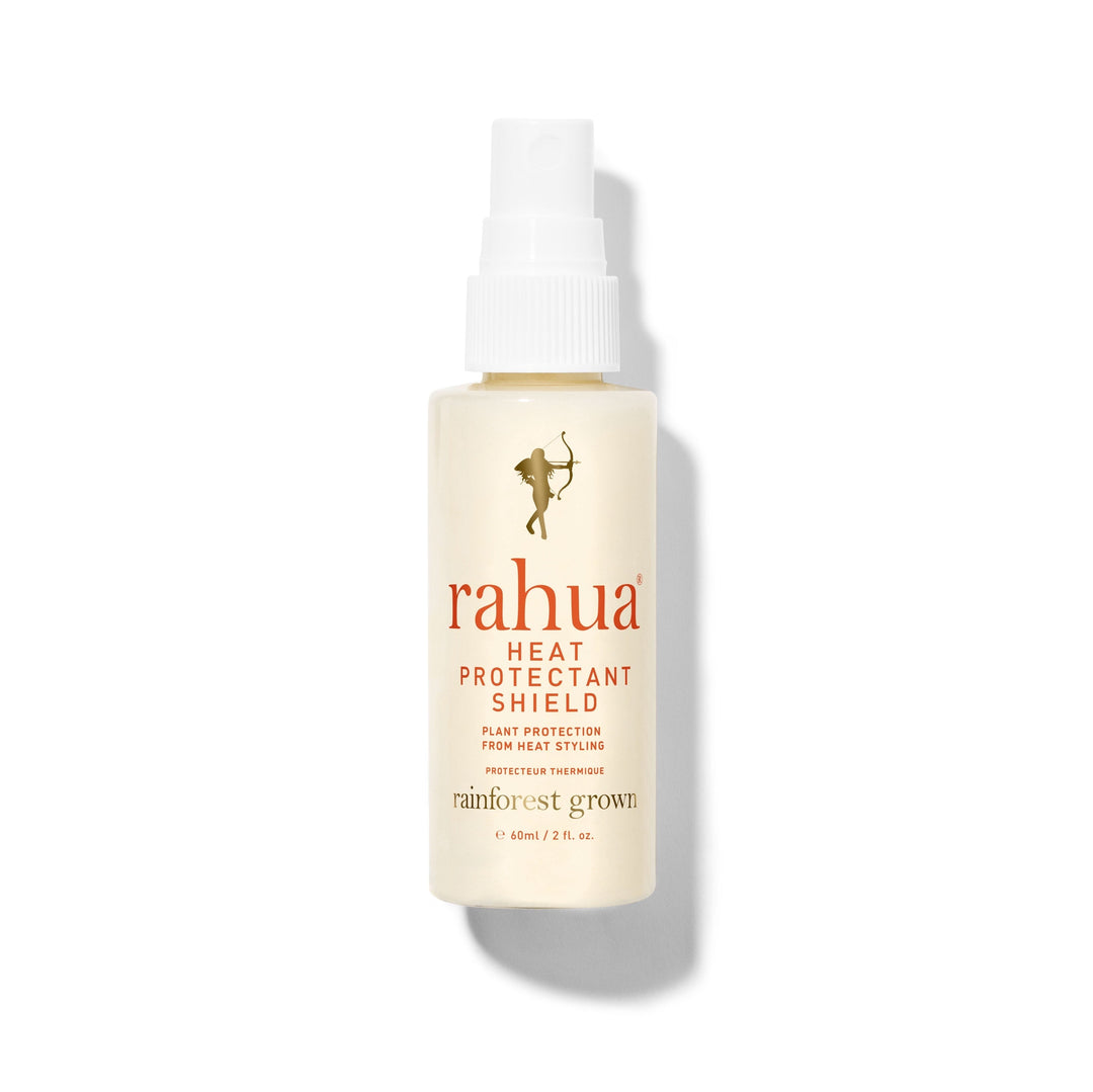 Rahua Heat Protection Shield Flasche Trave Size vor weißem Hintergrund North Glow