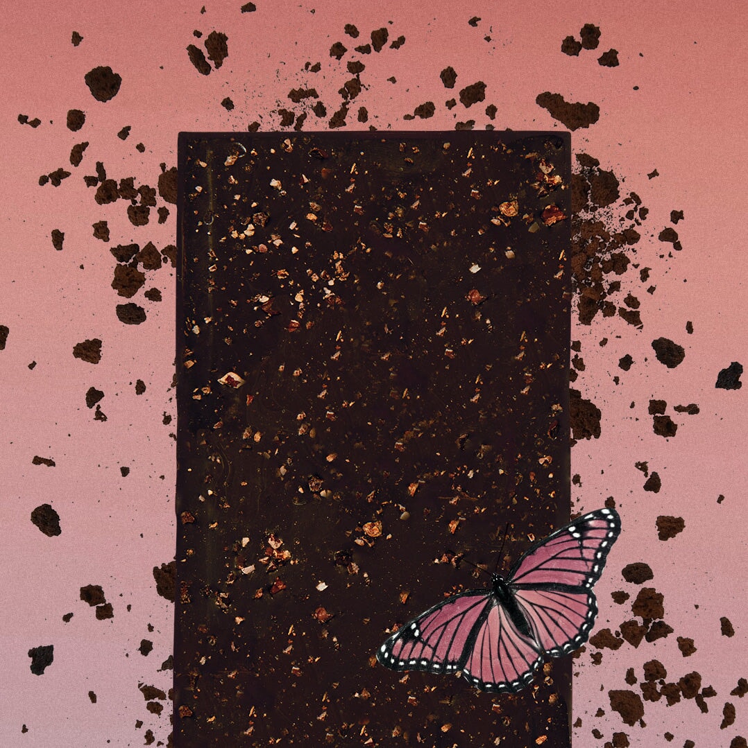 Schokoladentafel (100% Schokolade) mit Kakao Nibs - Cosmic Dealer