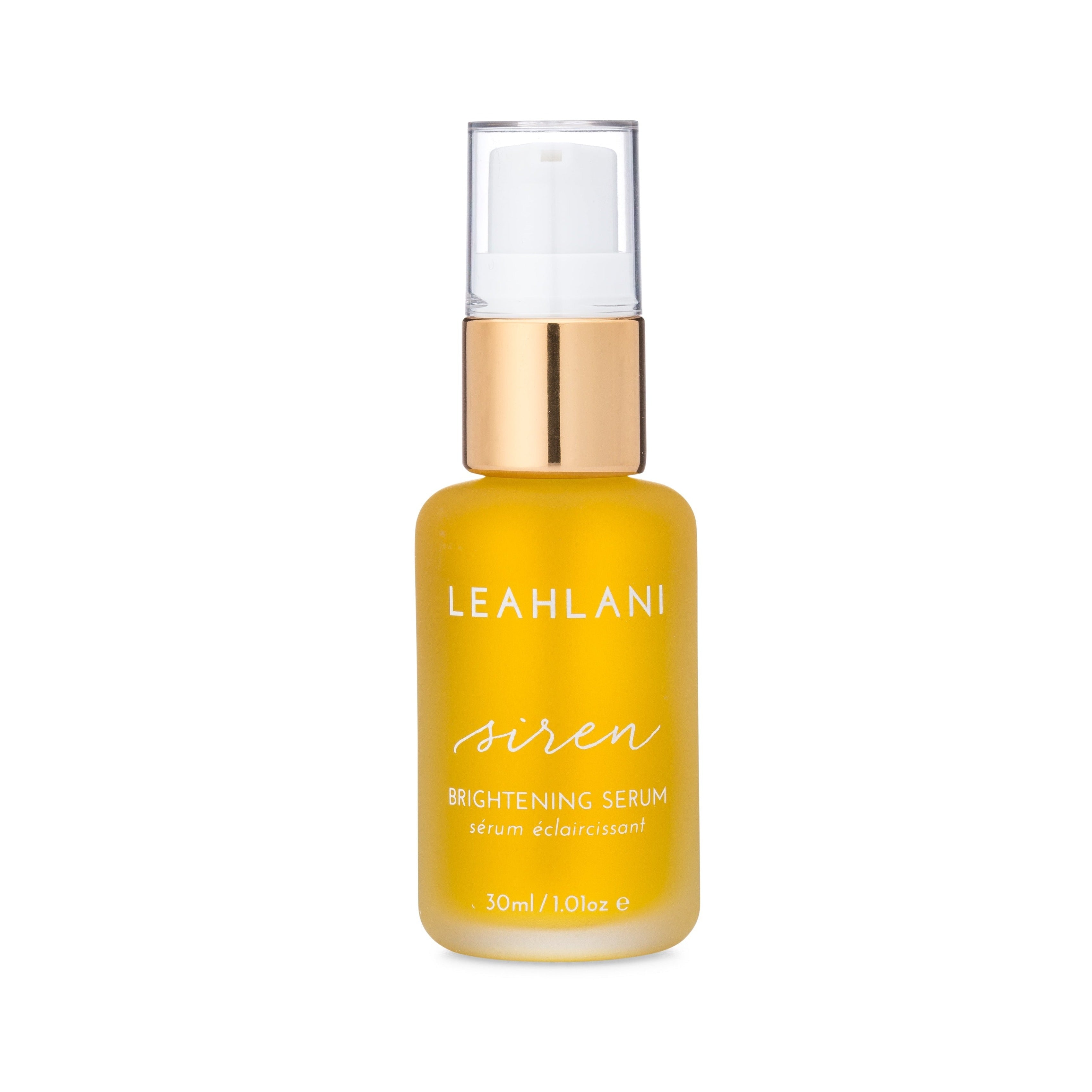 Leahlani Siren Serum Flasche vor weißem Hintergrund