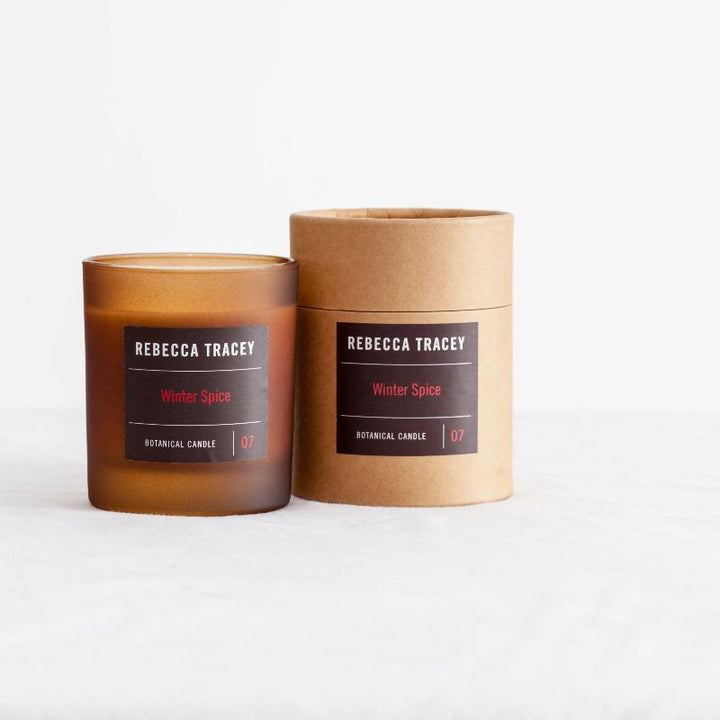 Sojawachs Aromakerze in der Duftkreation Wintergewürz