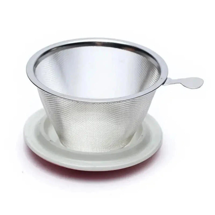 Teetasse "Buntes Mandala" mit Edelstahlsieb und Deckel