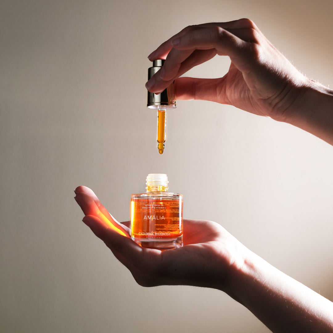 AMÁLIA Gesichtsöl – Luxuriöses Anti-Aging-Öl mit Bakuchiol & kostbaren Superölen North Glow