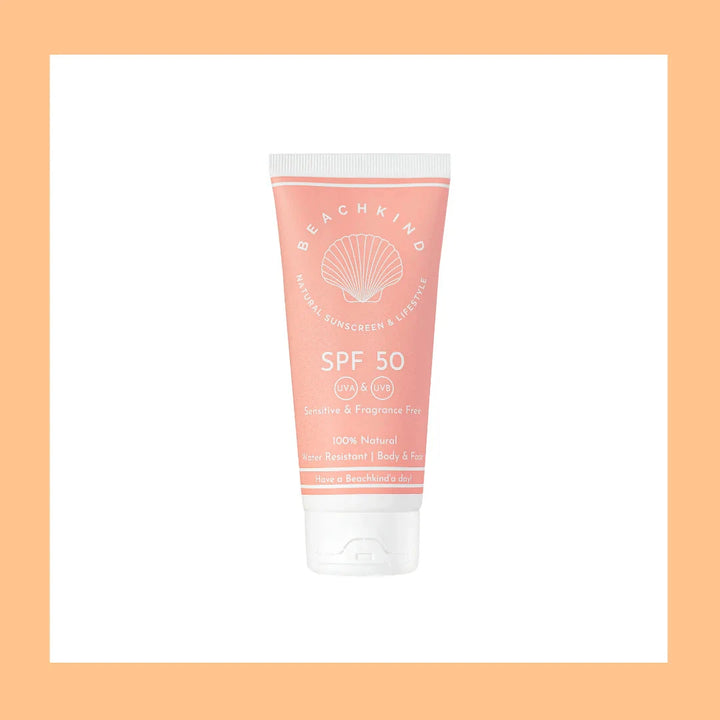 Beachkind - Natural Sunscreen SPF 50 Sensitive/ Sunscreen for sensitive skin with sun protection factor 50