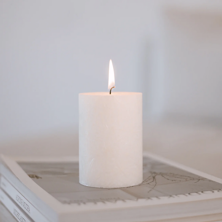 Block candle Olive from Eulenschnitt in white is on product catalogs.