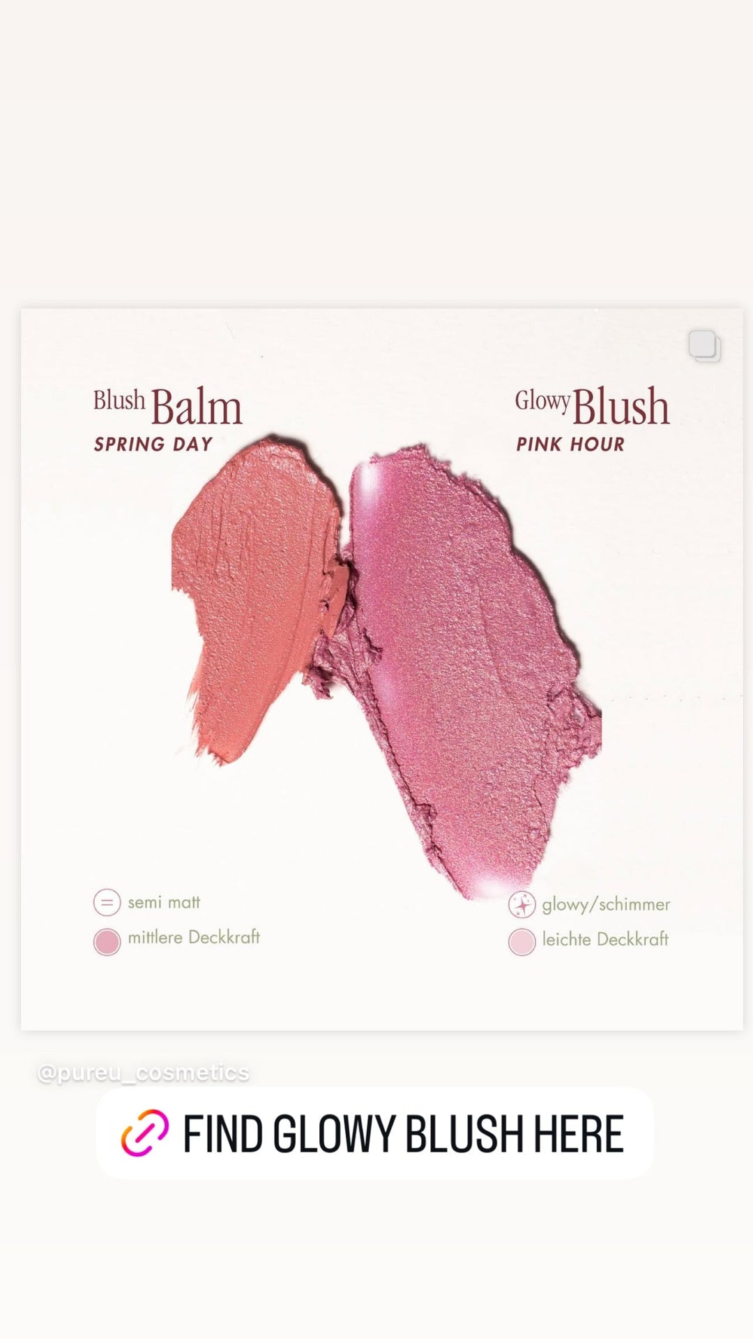 Blush Balm - Wangen- und Lippenfarbe von PURE U. Cosmetics North Glow