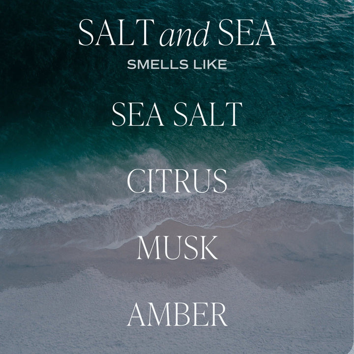 Diffuser "SALT & SEA" Tinted Glass Jar Reed | Raumduft SWEET WATER DECOR