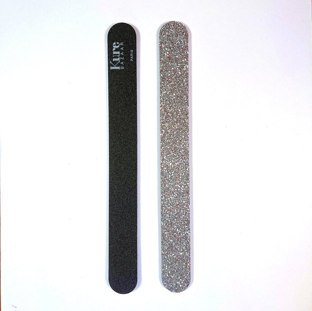 Glitter files in gold, silver and black North Glow