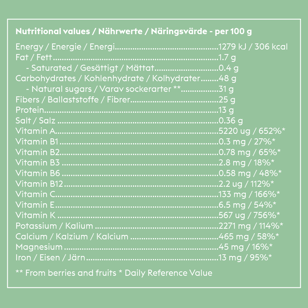 KIANO Green Boost Nutritional Table North Glow