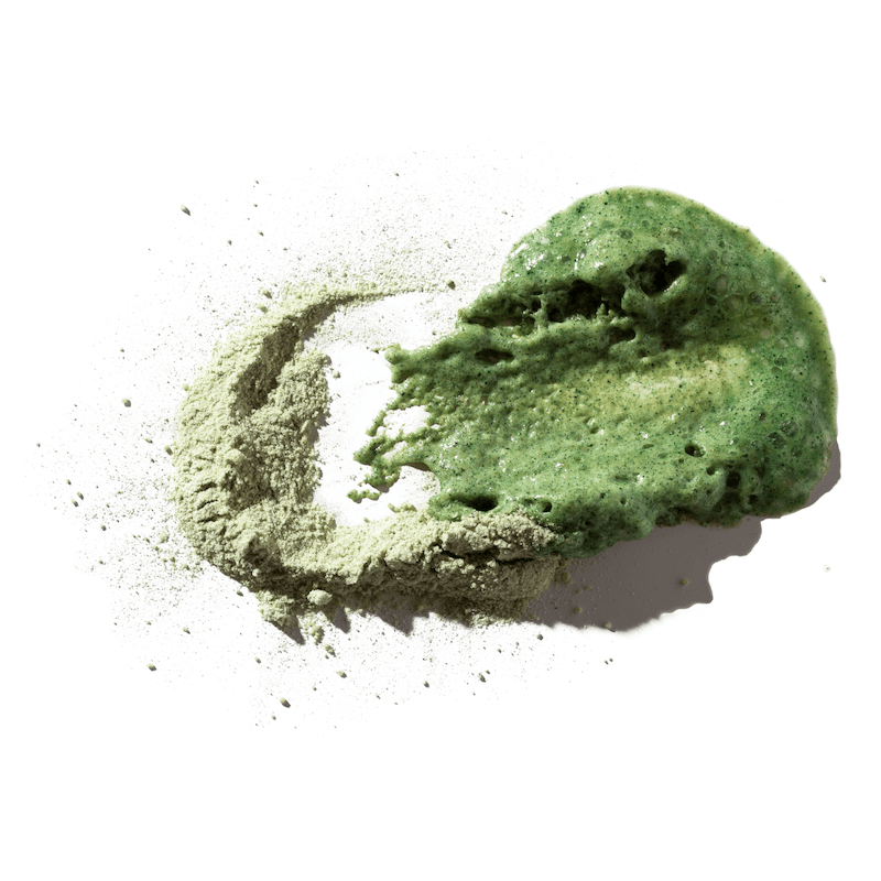 Green Ceremony Cleanser - Puder-zu-Schaum-Cleanser mit Matcha + Spirulina Alge North Glow