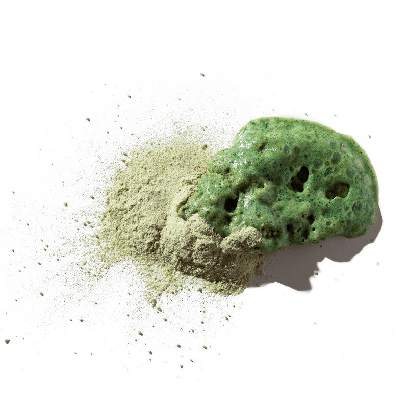 Green Ceremony Cleanser - Puder-zu-Schaum-Cleanser mit Matcha + Spirulina Alge North Glow