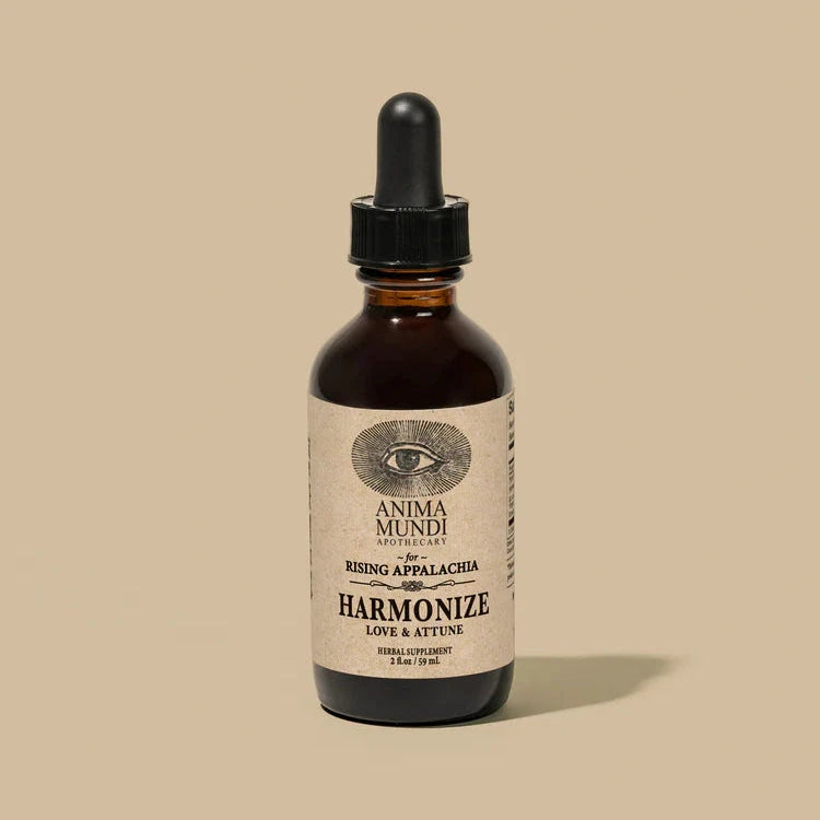 Harmonize Tonic on ANIMA MUNDI in einer braunen Glasflasche mit Pipette North Glow