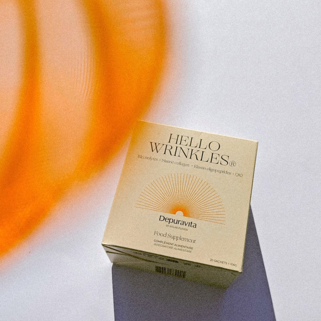 Hello Wrinkles - Elektrolyte und Kollagenpeptide (Neues Aroma) - depuravita North Glow
