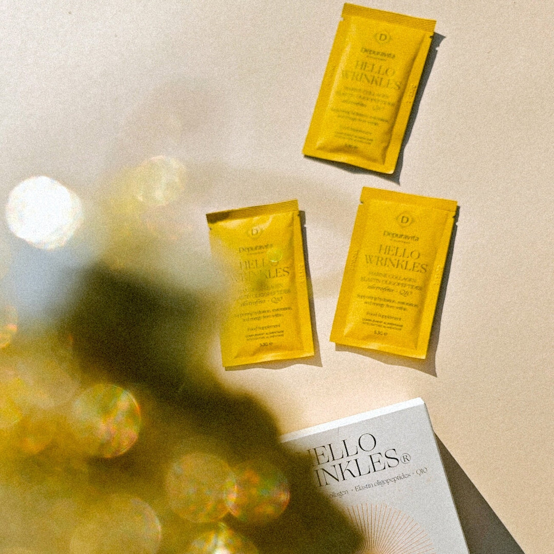 Hello Wrinkles - Elektrolyte und Kollagenpeptide (Neues Aroma) - depuravita North Glow