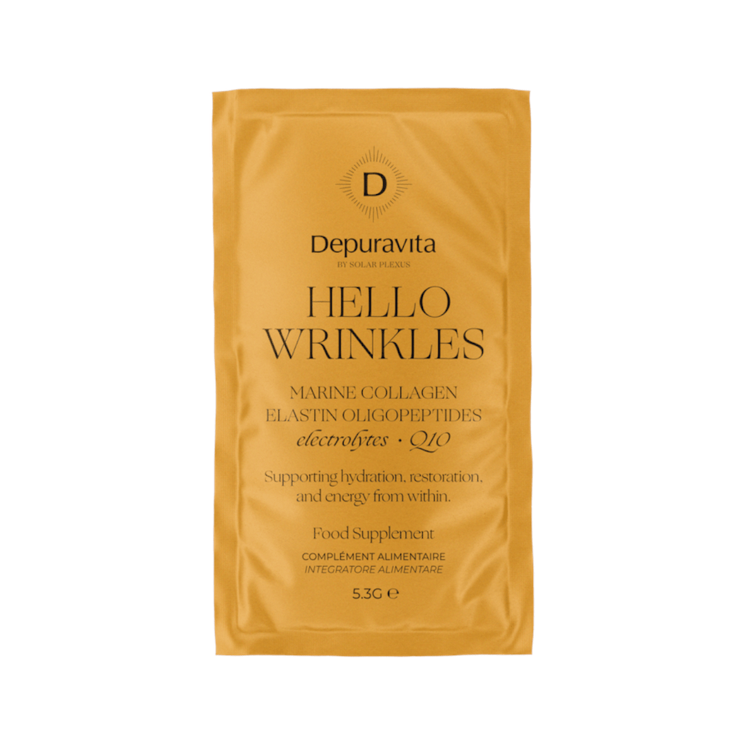 Hello Wrinkles - Elektrolyte und Kollagenpeptide (Neues Aroma) - depuravita North Glow