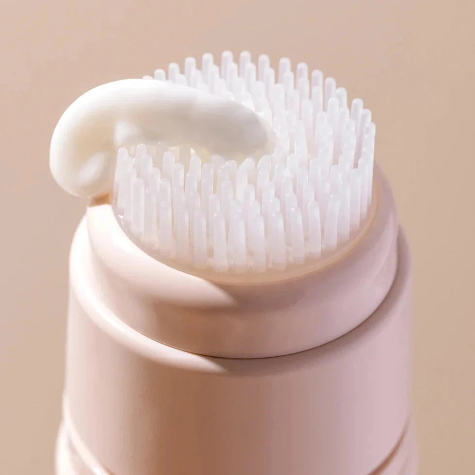 Phytofuse Renew Cream Cleanser Silicone brush head from which facial cleanser emerges.